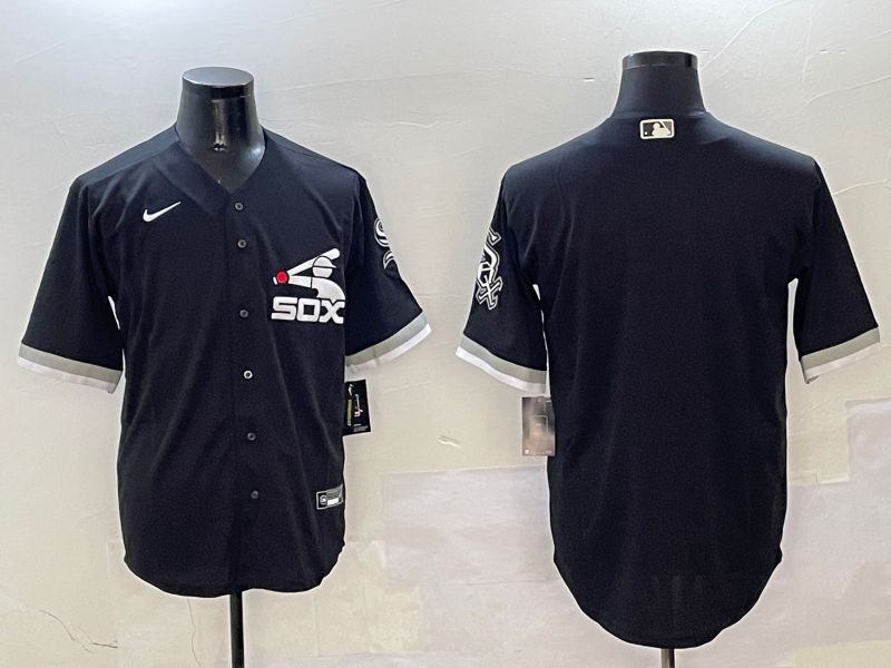 Men Chicago White Sox Blank Black Game Fashion 2025 Nike MLB Jersey style 1->boston red sox->MLB Jersey